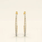 Load image into Gallery viewer, Pave Hoop Earrings
