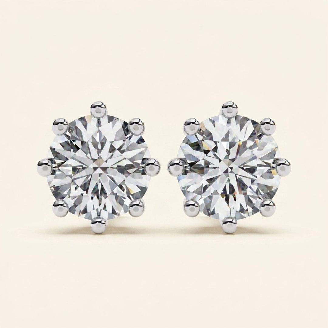 Prong Setting Earrings