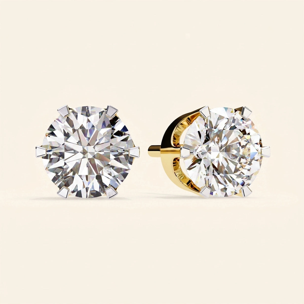 Boucles d'oreilles clous stud flat gack