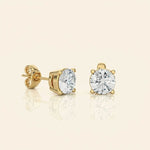 Load image into Gallery viewer, Boucles d'oreilles tige moissanite
