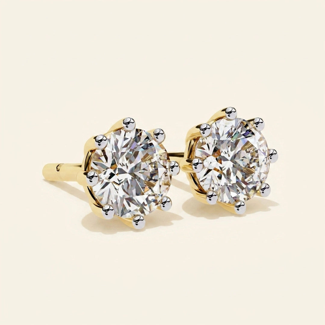 Prong Setting Earrings