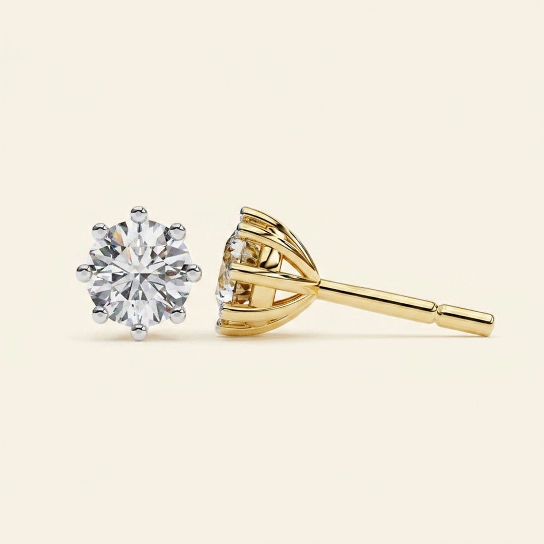 Prong Setting Earrings