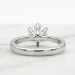 Load image into Gallery viewer, 1 Ct Round six prong moissanite solitaire ring in silver
