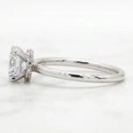 Load image into Gallery viewer, 1.50 Carat Moissanite Round Hidden Halo Engagement Ring
