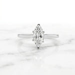 Load image into Gallery viewer, 1.25 Ct Marquise Moissanite Ring In Silver
