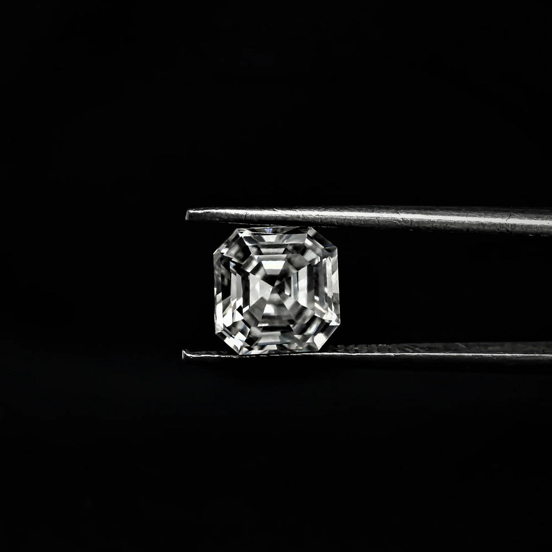 1 Carat Asscher Moissanite Stone