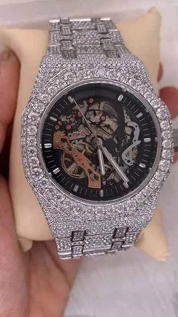 Front View of Cheap Moissanite Watch