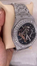 Load image into Gallery viewer, Side View of Cheap Moissanite Watch
