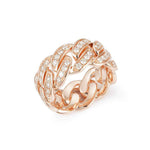 Load image into Gallery viewer, 2.50 Carat Round Cut Moissanite Cuban Link Ring
