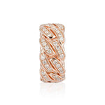 Load image into Gallery viewer, 2.50 Carat Round Cut Moissanite Cuban Link Ring
