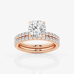 Load image into Gallery viewer, 1.20 Carat Cushion Cut Moissanite Bridal Set Ring in Yellow Gold With Accent
