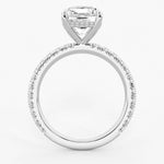 Load image into Gallery viewer, 1.20 Carat Cushion Cut Moissanite Bridal Set Ring in Yellow Gold With Accent
