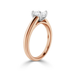 Load image into Gallery viewer, 1.5 Carat Cushion Cut Moissanite Ring in Rose Gold
