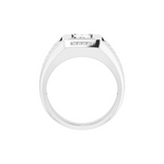 Load image into Gallery viewer, 1 Carat Emerald Cut Bezel Set Moissanite Ring for Men
