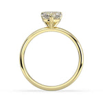 Load image into Gallery viewer, 1 Carat Heart Shape Solitaire Moissanite Ring in Yellow Gold
