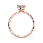 Load image into Gallery viewer, 1 Carat Heart Shape Solitaire Moissanite Ring in Yellow Gold
