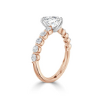 Load image into Gallery viewer, 2.5 Carat Heart Shape Moissanite Engagement Ring in Rose Gold
