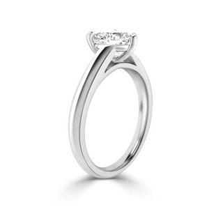 1.5 Carat Heart Shape Solitaire Moissanite Ring in White Gold