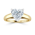 Load image into Gallery viewer, 1.50 Carat Heart Shape Moissanite Solitaire Ring in Rose Gold
