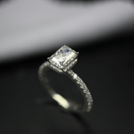Load image into Gallery viewer, Hidden Halo Moissanite Engagement Ring
