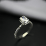 Load image into Gallery viewer, Hidden Halo Moissanite Engagement Ring
