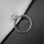 Load image into Gallery viewer, Hidden Halo Moissanite Engagement Ring
