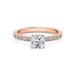 Load image into Gallery viewer, 1.50 Ct Cushion Shape Prong Set Moissanite Ring in White Gold
