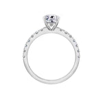 Load image into Gallery viewer, 1.50 Ct Cushion Shape Prong Set Moissanite Ring in White Gold
