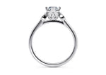Load image into Gallery viewer, 1.20 Carat Marquise Cut Cathedral Set Moissanite Ring in Yellow Gold
