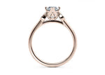 Load image into Gallery viewer, 1.20 Carat Marquise Cut Cathedral Set Moissanite Ring in Yellow Gold
