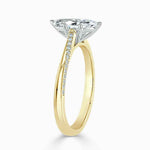 Load image into Gallery viewer, 1.70 Carat Marquise Cut Cathedral Moissanite Ring in Yellow Gold
