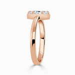 Load image into Gallery viewer, 1 Carat Marquise Cut Bezel Set Solitaire Moissanite Ring in White Gold
