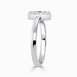 Load image into Gallery viewer, 1 Carat Marquise Cut Bezel Set Solitaire Moissanite Ring in White Gold
