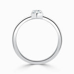 Load image into Gallery viewer, 1 Carat Marquise Cut Bezel Set Solitaire Moissanite Ring in White Gold
