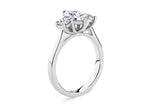 Load image into Gallery viewer, 3.50 Ct Marquise Shape Moissanite Three Stone Ring in White Gold
