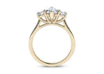 Load image into Gallery viewer, 3.50 Ct Marquise Shape Moissanite Three Stone Ring in White Gold
