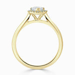 Load image into Gallery viewer, 1.50 Carat Marquise Cut Halo Moissanite Ring in Rose Gold
