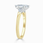 Load image into Gallery viewer, 2.50 Ct Marquise Cut Three Stone Moissanite Ring in White Gold
