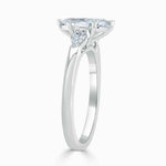 Load image into Gallery viewer, 2.50 Ct Marquise Cut Three Stone Moissanite Ring in White Gold
