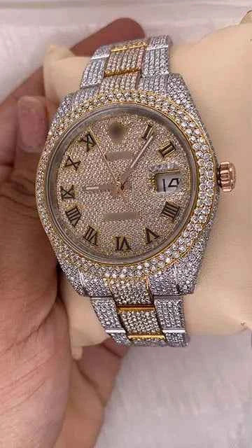 Side Angle of Moissanite Diamond Watch