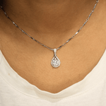 Load image into Gallery viewer, Round Moissanite Halo Pendant
