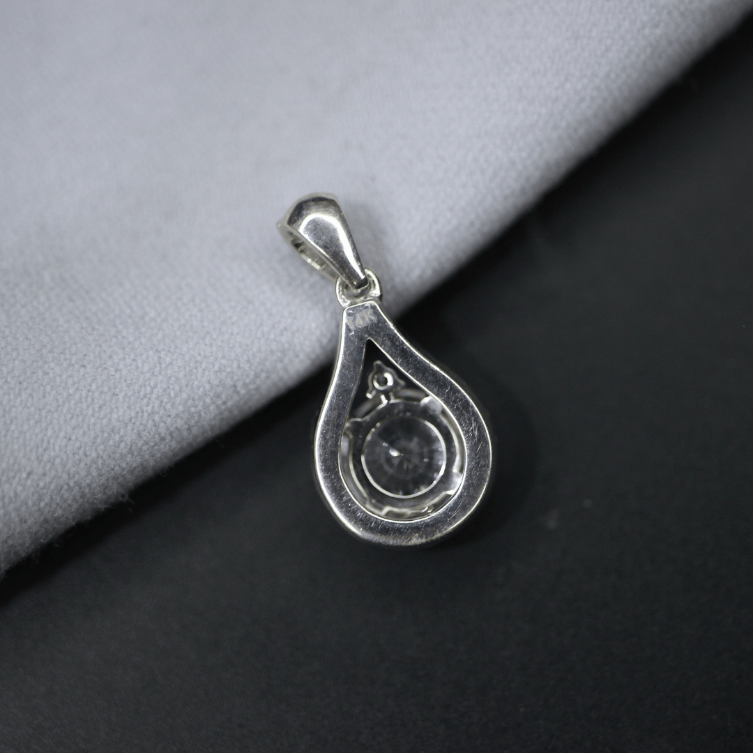 Round Moissanite Halo Pendant