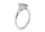 Load image into Gallery viewer, 1.50 Carat Marquise Cut Split Shank Solitaire Moissanite Ring in White Gold
