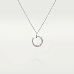 Load image into Gallery viewer, 0.20 Carat Curved Nail Moissanite Unisex Pendant In White Gold
