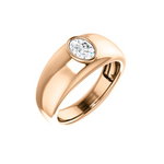Load image into Gallery viewer, 1 Carat Oval Cut Solitaire Moissanite Ring In White Gold For Mens
