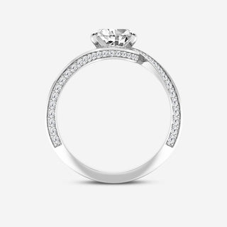 2.5 Carat Pear Cut Bypass Ring in White Gold