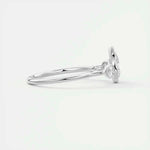 Load image into Gallery viewer, 2 Carat Pear Cut Three Stone Bezel Set Moissanite Ring in Rose Gold
