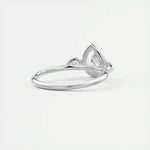 Load image into Gallery viewer, 2 Carat Pear Cut Three Stone Bezel Set Moissanite Ring in Rose Gold
