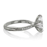 Load image into Gallery viewer, 2 Carat Pear Shaped Moissanite Engagement Ring in White Gold
