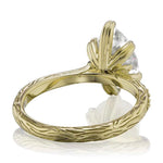 Load image into Gallery viewer, 2 Carat Pear Shaped Moissanite Engagement Ring in White Gold
